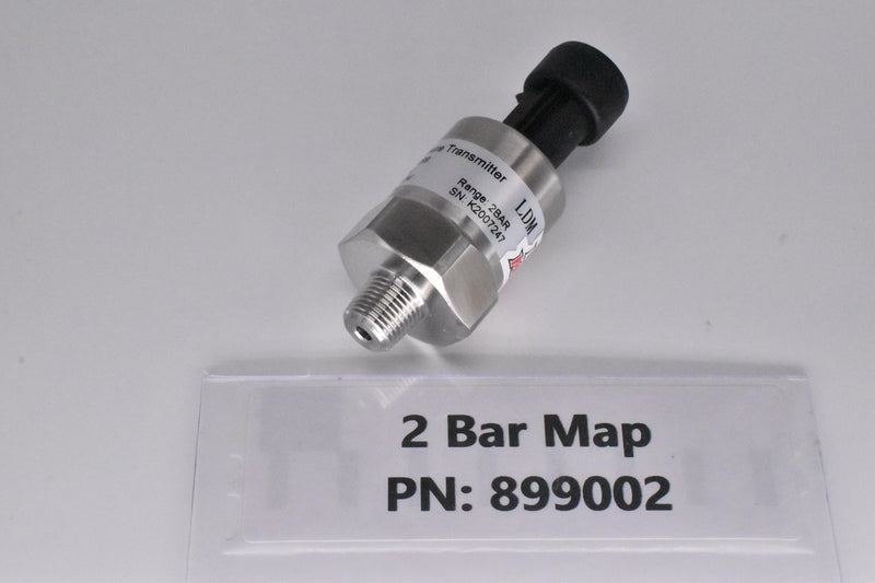 2 Bar MAP Sensor (Reads  - 14.7 PSI to +14.7 PSI) PN: 899002
