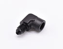 Female 1/8" NPT to -3AN Male Flare 90 Degree Adapter PN: 456182