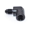 Female 1/8" NPT to -3AN Male Flare 90 Degree Adapter PN: 456182