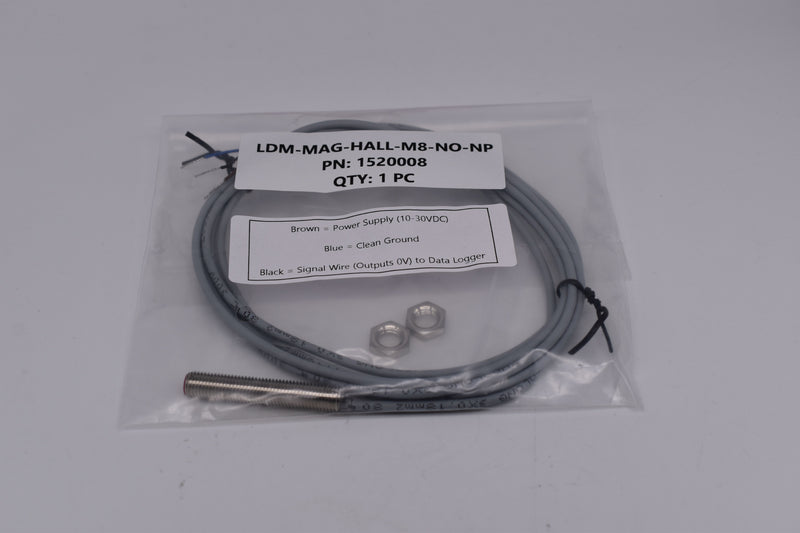 LDM-MAG-HALL-M8-NO-NP Speed Sensor PN: 1520008