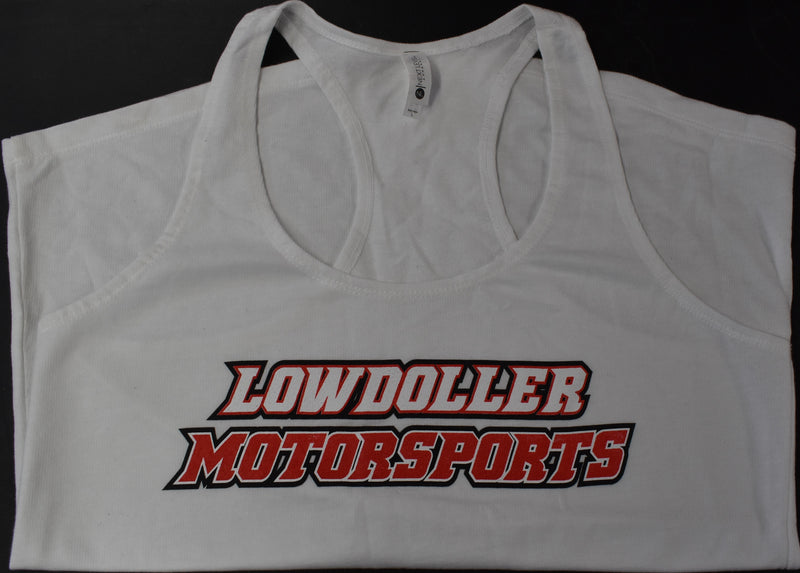 Lowdoller Motorsports Women's Tank Top- White