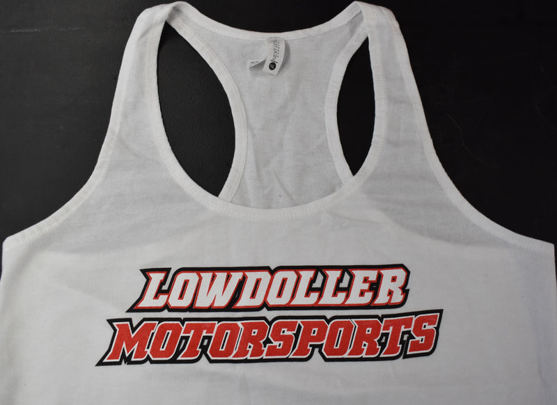 Lowdoller Motorsports Women's Tank Top- White