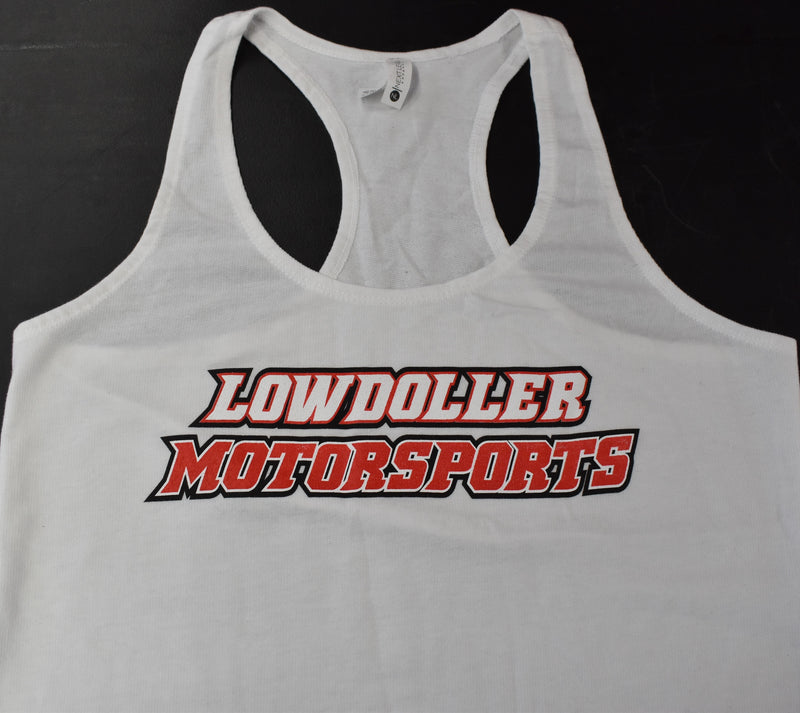 Lowdoller Motorsports Women's Tank Top- White