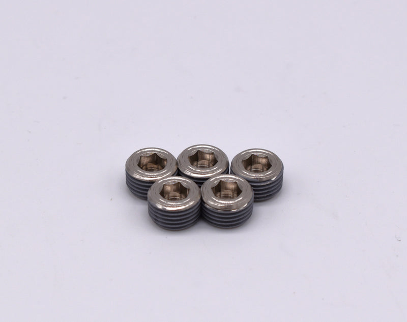 PCP -1/8" NPT Hex Plug (Pack of 5) PN:251009