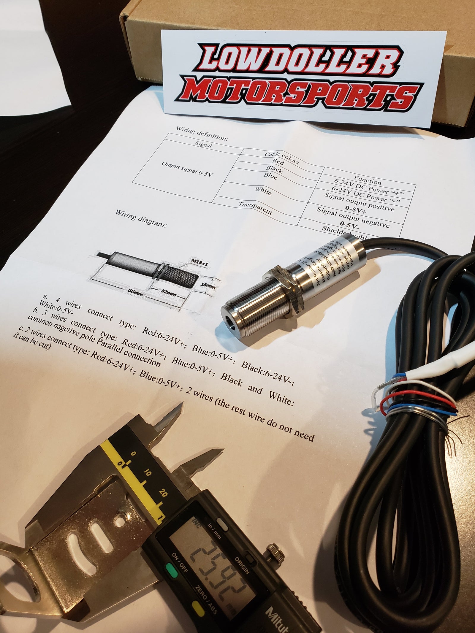 Infrared Tire and Track Temperature Sensor