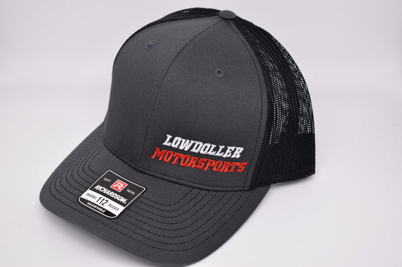 Charcoal Gray / Black Lowdoller Motorsports Snapback Hat