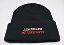 Black Lowdoller Motorsports Beanie V1