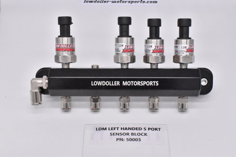Left Handed 5 Port Remote Sensor Mount w/ Vacuum Manifold PN: 50003