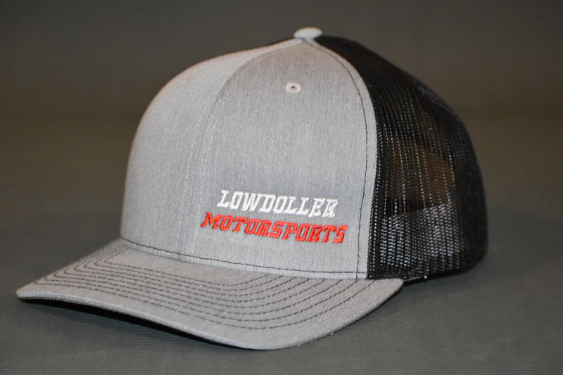 Heather Grey/ Black Lowdoller Motorsports Snapback Hat