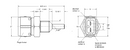 Analog Fluid Temp Sensor 1/8” NPT 0-300°F (1:1 Replacement for Racepak™ 810-TR-300)
