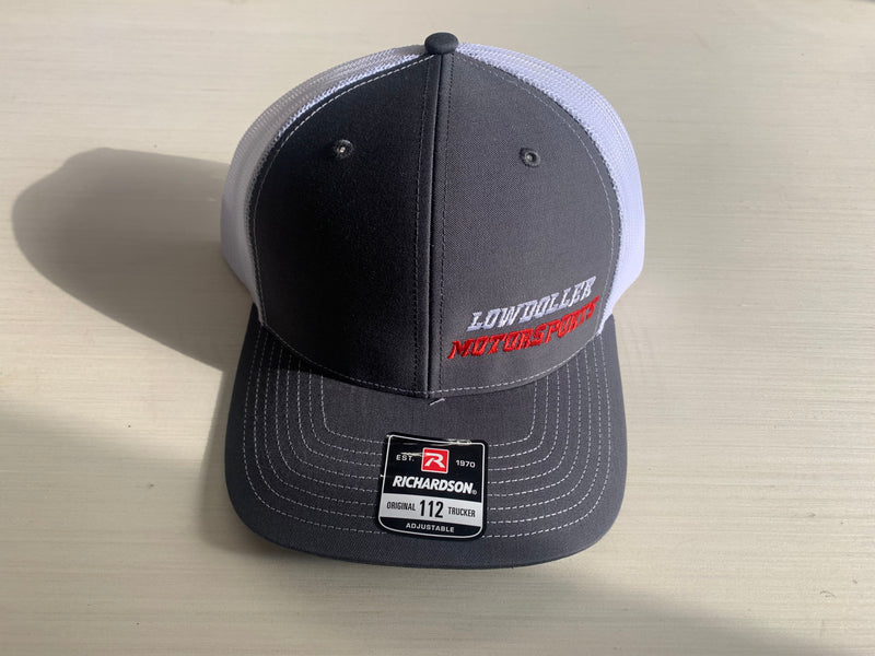 Charcoal Gray / White Lowdoller Motorsports Snapback Hat