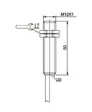 Driveshaft Speed Sensor LDM-HALL-M12-NO-NP PN: 1520012