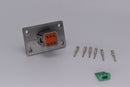 Deutsch DT 6 Pin Flanged Receptacle DT04-6P-L012    PN: 35567