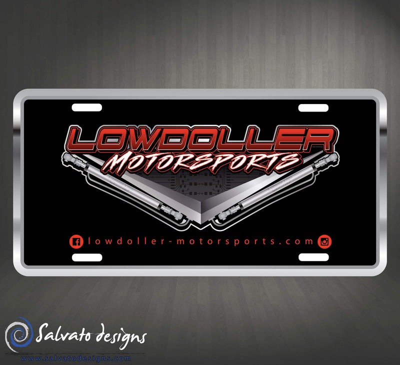 Lowdoller Motorsports Stamped License Plate